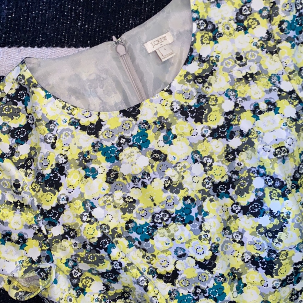 🎉HP🎉 J. Crew Factory Flounce Hem Dress